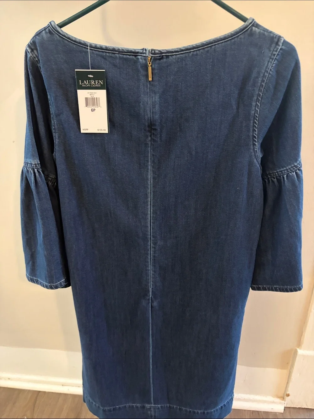 Ralph Lauren Indigo Denim Short-Sleeve‎ Dress